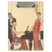 ヴィンテージアールデコピアニストミュージシャン歌手 クリップボード (正面)