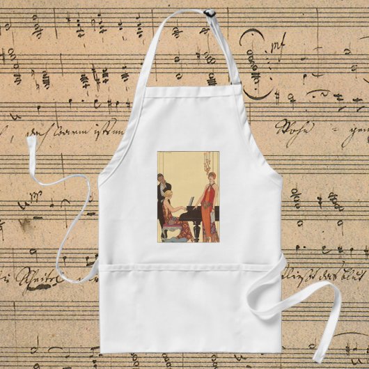 ヴィンテージアールデコピアニストミュージシャン歌手 スタンダードエプロン