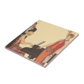 ヴィンテージアールデコピアニストミュージシャン歌手 タイル (側面)