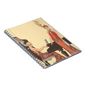 ヴィンテージアールデコピアニストミュージシャン歌手 ノートブック (右側)