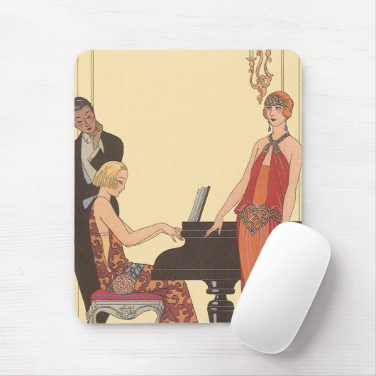 ヴィンテージアールデコピアニストミュージシャン歌手 マウスパッド (マウス)