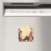 ヴィンテージアールデコピアニストミュージシャン歌手 マグネット (インサイチュ (食洗機))