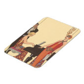 ヴィンテージアールデコピアニストミュージシャン歌手 マグネット (左側)