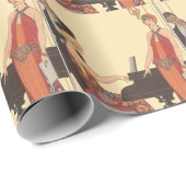 ヴィンテージアールデコピアニストミュージシャン歌手 ラッピングペーパー (ロールコーナー)