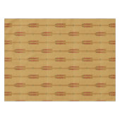 ヴィンテージアールデコピンク花パターン テーブルクロス (正面(横))