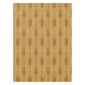 ヴィンテージアールデコピンク花パターン テーブルクロス (正面)