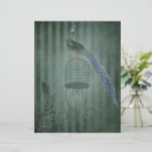 ヴィンテージアールデコピーコック紙 (スタンド正面)