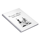 ヴィンテージアールデコファッショナブル・レディース・アット・ザ・ビーチ ノートブック (右側)