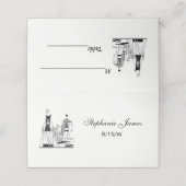 ヴィンテージアールデコファッショナブル・レディース・アット・ザ・ビーチ プレイスカード (外部開封)