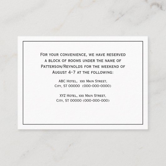 ヴィンテージアールデコファッショナブル・レディース・アット・ザ・ビーチ 名刺 (裏面)