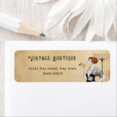 ヴィンテージアールデコファッションスタイリッシュアドレス ラベル (インサイチュ)