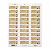 ヴィンテージアールデコファッションスタイリッシュアドレス ラベル (フルシート)