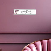 ヴィンテージアールデコファッション名プレート デスクネームプレート