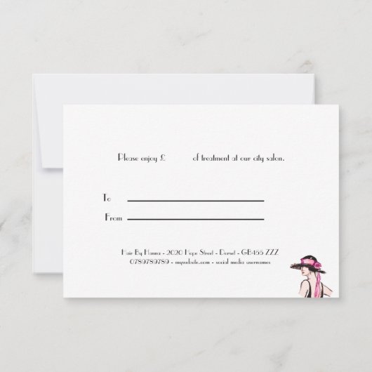 ヴィンテージアールデコファッション贈与証明書 (裏面)