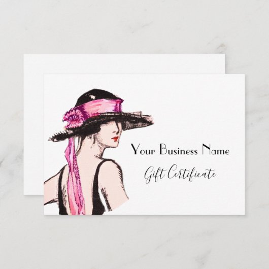 ヴィンテージアールデコファッション贈与証明書 (正面/裏面)