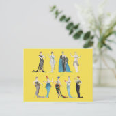 ヴィンテージアールデコファッション- George Barbier ポストカード (スタンド正面)