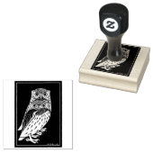 ヴィンテージアールデコフクロウ ラバースタンプ (押印)
