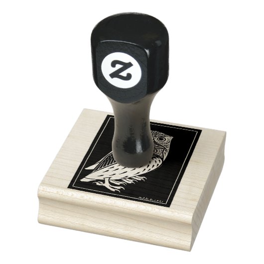 ヴィンテージアールデコフクロウ ラバースタンプ (スタンプ)