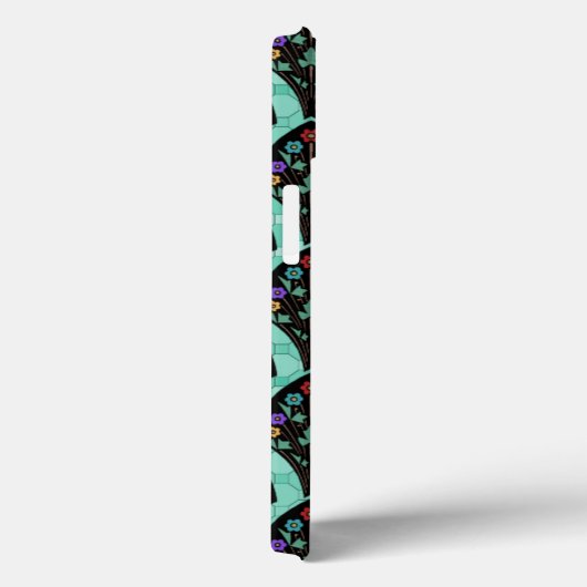 ヴィンテージアールデコフラワーファンモザイク Case-Mate iPhoneケース (裏面 / 右)