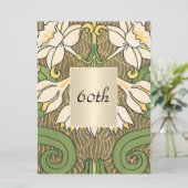 ヴィンテージアールデコフローラ誕生日パーティー 招待状 (スタンド正面)