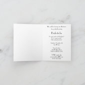 ヴィンテージアールデコブライダルシャワーパーティの招待状 招待状 (内部)