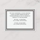 ヴィンテージアールデコブラックWhtフレーム#1宿泊施設 エンクロージャーカード (裏面)