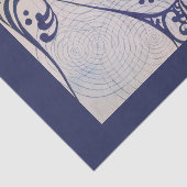 ヴィンテージアールデコブルーウェーブ 薄葉紙 (詳細)