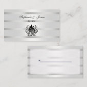 ヴィンテージアールデコプルーム白黒座席表 プレイスカード (正面/裏面)