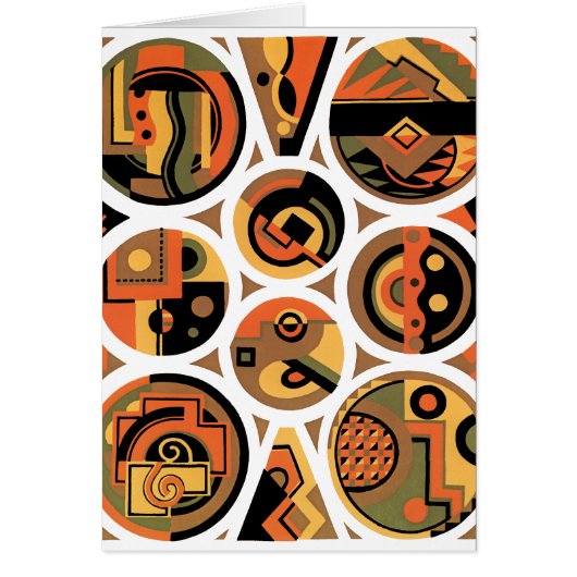 ヴィンテージアールデコポチョアジャズジオメトリックサークル (正面)