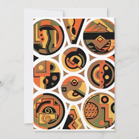 ヴィンテージアールデコポチョアジャズジオメトリックサークル (正面)