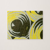 ヴィンテージアールデコポチョアジャズジオメトリックサークル ジグソーパズル (横)