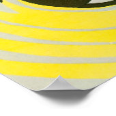 ヴィンテージアールデコポチョアジャズジオメトリックサークル ポスター (角)