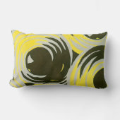 ヴィンテージアールデコポチョアジャズジオメトリックサークル ランバークッション (正面)