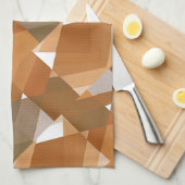 ヴィンテージアールデコポチョアジャズタンジオメトリックシェイプ キッチンタオル (四つ折り)