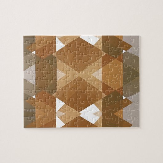 ヴィンテージアールデコポチョアジャズタンジオメトリックシェイプ ジグソーパズル (横)