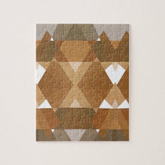 ヴィンテージアールデコポチョアジャズタンジオメトリックシェイプ ジグソーパズル (縦)