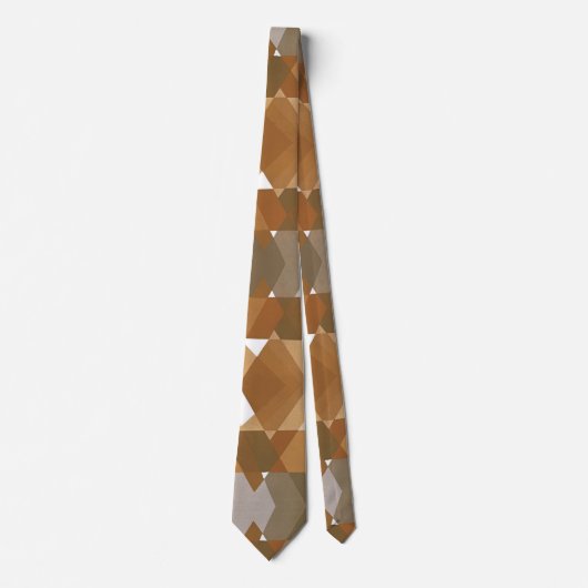 ヴィンテージアールデコポチョアジャズタンジオメトリックシェイプ ネクタイ (正面)