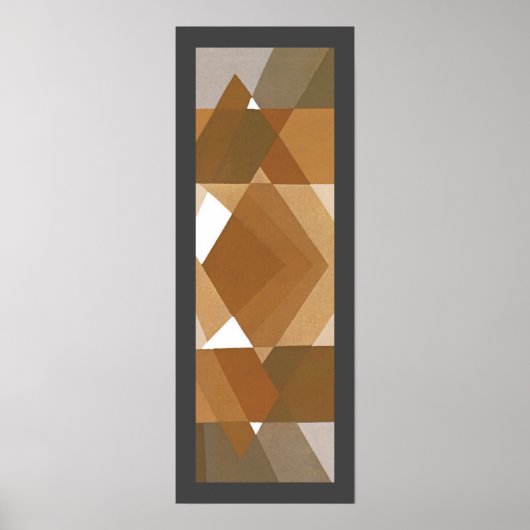 ヴィンテージアールデコポチョアジャズタンジオメトリックシェイプ ポスター (正面)