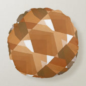 ヴィンテージアールデコポチョアジャズタンジオメトリックシェイプ ラウンドクッション (正面)