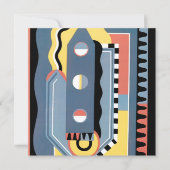 ヴィンテージアールデコポチョアジャズ幾何学模様 (正面)