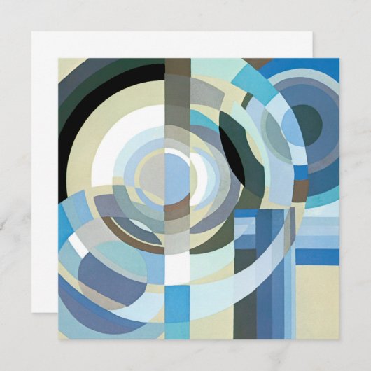 ヴィンテージアールデコポチョアジャズ幾何学模様 (正面/裏面)