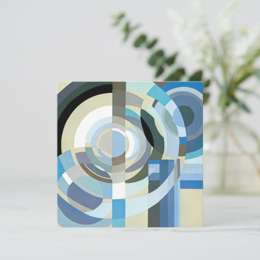 ヴィンテージアールデコポチョアジャズ幾何学模様 (スタンド正面)