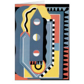 ヴィンテージアールデコポチョアジャズ幾何学模様 (正面)