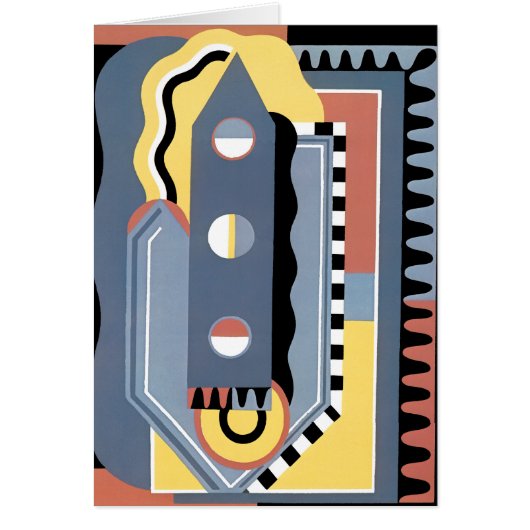 ヴィンテージアールデコポチョアジャズ幾何学模様 (正面)