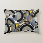 ヴィンテージアールデコポチョアジャズ幾何学模様 アクセントクッション (正面)