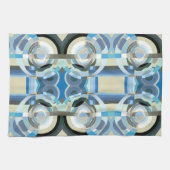 ヴィンテージアールデコポチョアジャズ幾何学模様 キッチンタオル