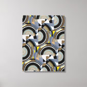 ヴィンテージアールデコポチョアジャズ幾何学模様 キャンバスプリント (正面)