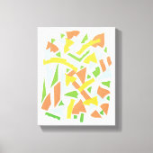 ヴィンテージアールデコポチョアジャズ幾何学模様 キャンバスプリント (正面)