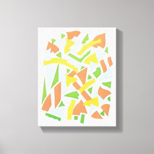 ヴィンテージアールデコポチョアジャズ幾何学模様 キャンバスプリント (正面)