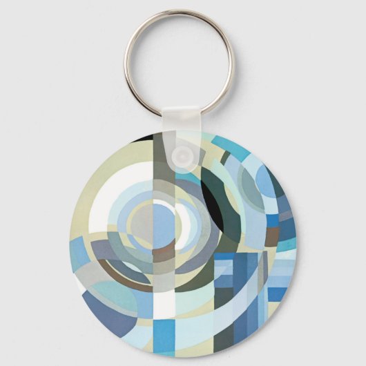 ヴィンテージアールデコポチョアジャズ幾何学模様 キーホルダー (裏面)